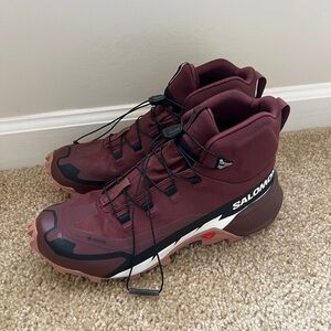 Salomon Cross Hike 2 GORE-TEX Hiking Shoes Burgundy Womens 8.5